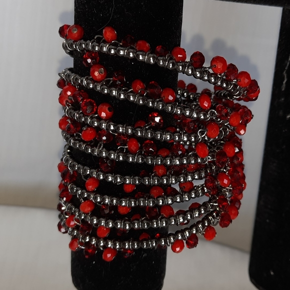 Coil Beaded Bangle - Picture 4 of 5